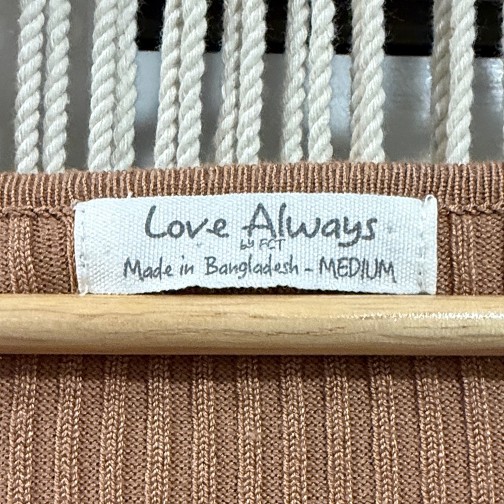 Love Always Tan Long Sleeve Knit Midi Dress - Picture 2 of 7